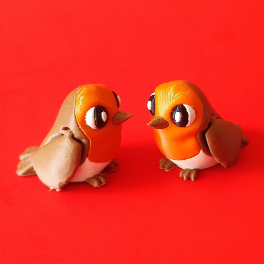 Flexi Robin Bird STL 3D Print